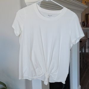 White Madewell tee with knot